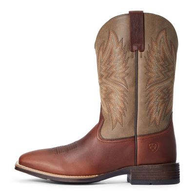 Ariat Valor Ultra - Western Laarzen Bruin / Olijfgroen Heren - 13378-659